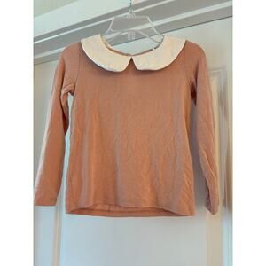 Posh Peanut Mauve Peter Pan Collar long sleeve top Size 4T